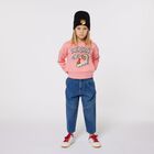 Girls Pink Tiger Logo Sweatshirt, 1, hi-res