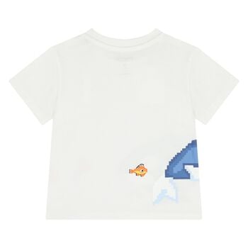Younger Boys White Whale T-Shirt
