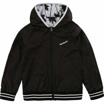 Boys Black & White Reversible Windbreaker Jacket