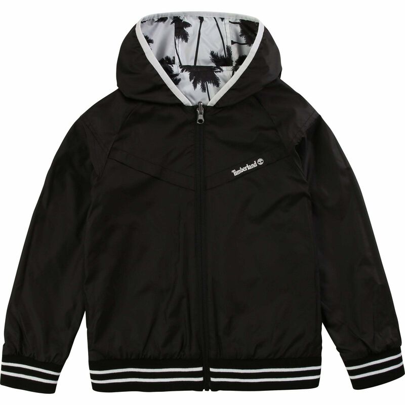 Boys Black & White Reversible Windbreaker Jacket, 1, hi-res image number null