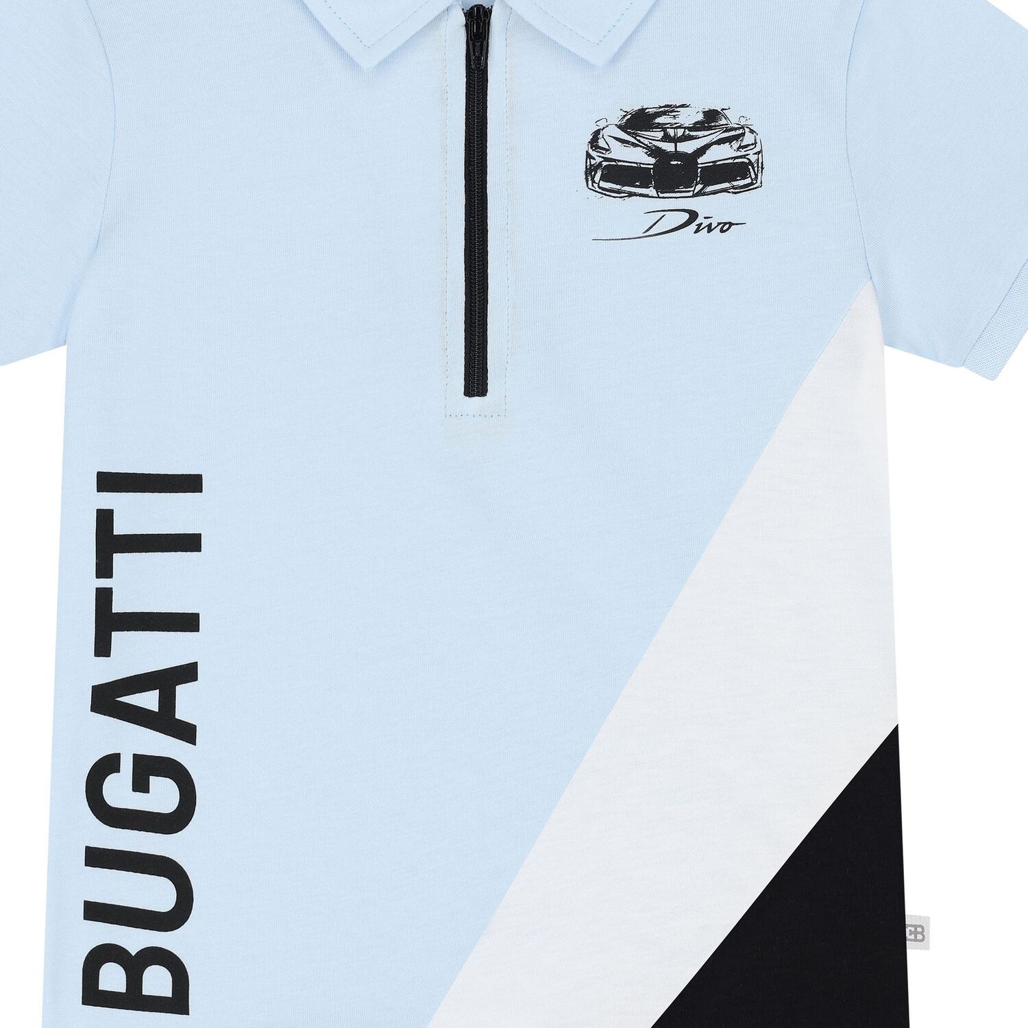 Younger Boys Blue Logo Polo Shirt, 1, hi-res