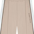 Girls Beige & Ivory Logo Trousers, 1, hi-res