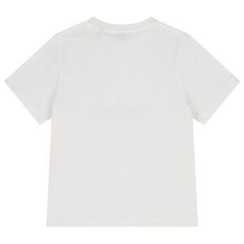 White Thomas ​Bear Logo T-Shirt