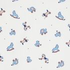 Baby Boys White & Blue Hooded Towel, 2, hi-res