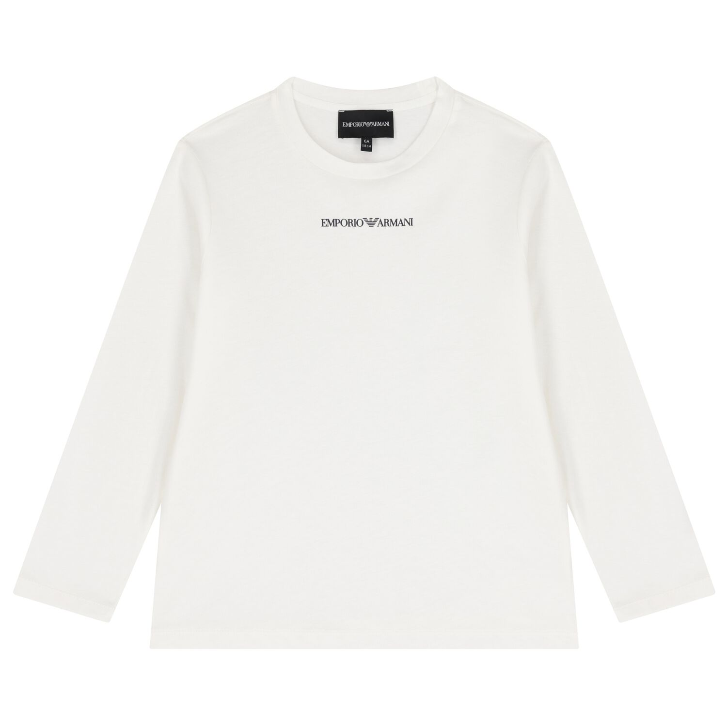 Boys Ivory Logo Long Sleeve Top, 1, hi-res image number null