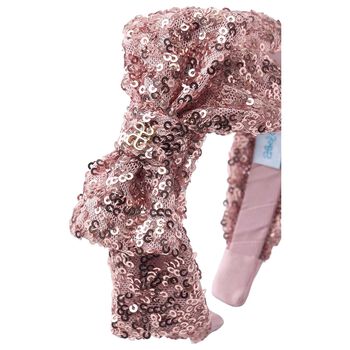 Girls Pink Sequin Headband