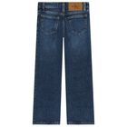 Girls Blue Denim Jeans, 1, hi-res