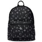 Black Logo Backpack, 1, hi-res