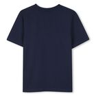 Boys Navy Blue Logo T-Shirt, 4, hi-res