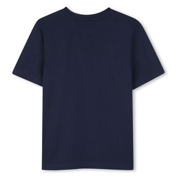 Boys Navy Blue Logo T-Shirt