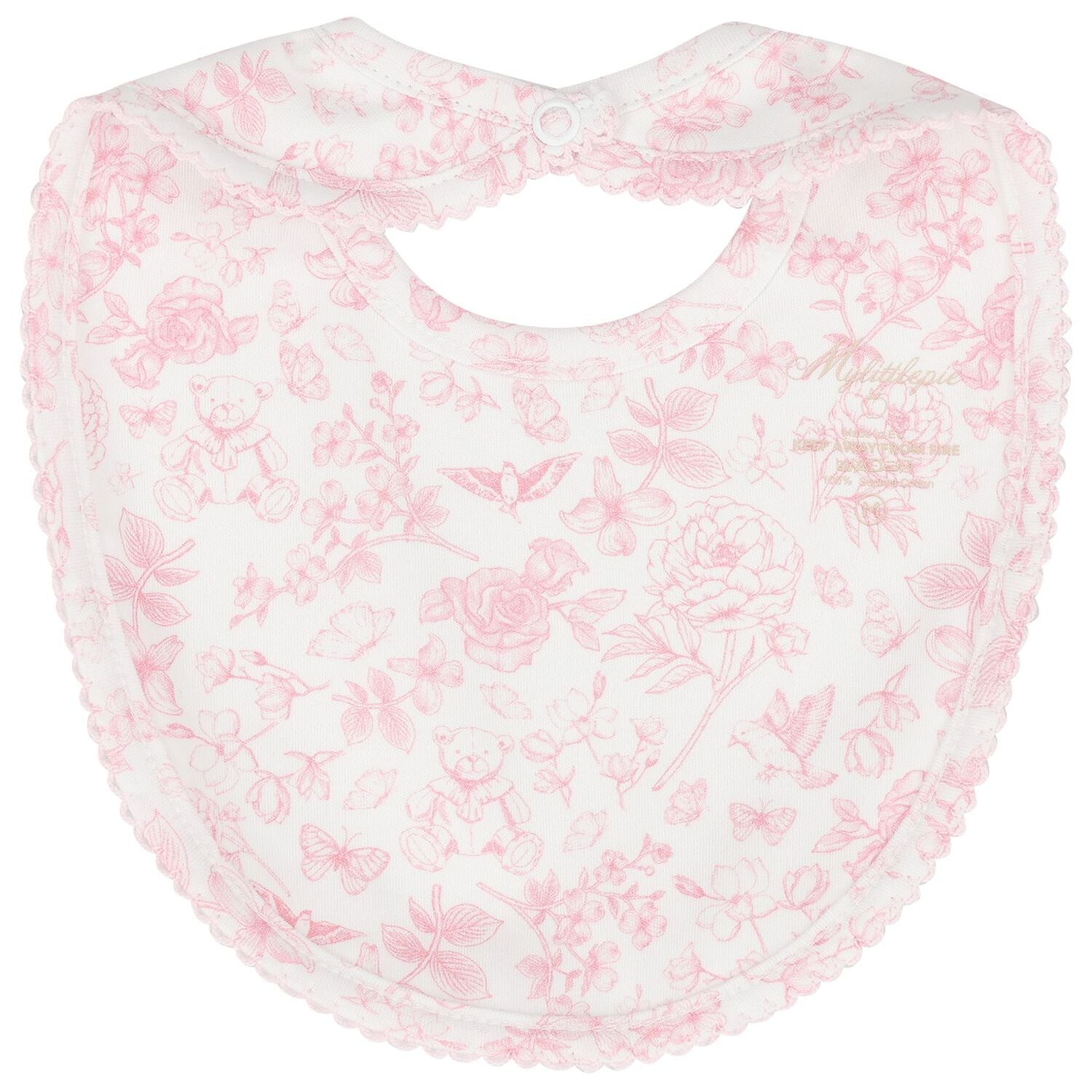 Baby Girls White & Pink Floral Babygrow Gift Set, 1, hi-res