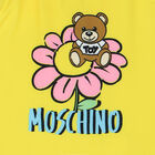 Younger Girls Yellow Teddy Bear Logo Swimsuit, 1, hi-res