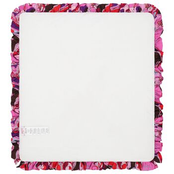 Baby Girls Ivory Orchidee Ruffle Blanket