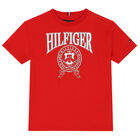 Boys Red Varsity Logo T-Shirt, 2, hi-res