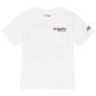 Boys White Logo T-Shirt, 1, hi-res