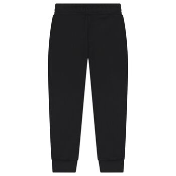 Boys Black Logo Joggers