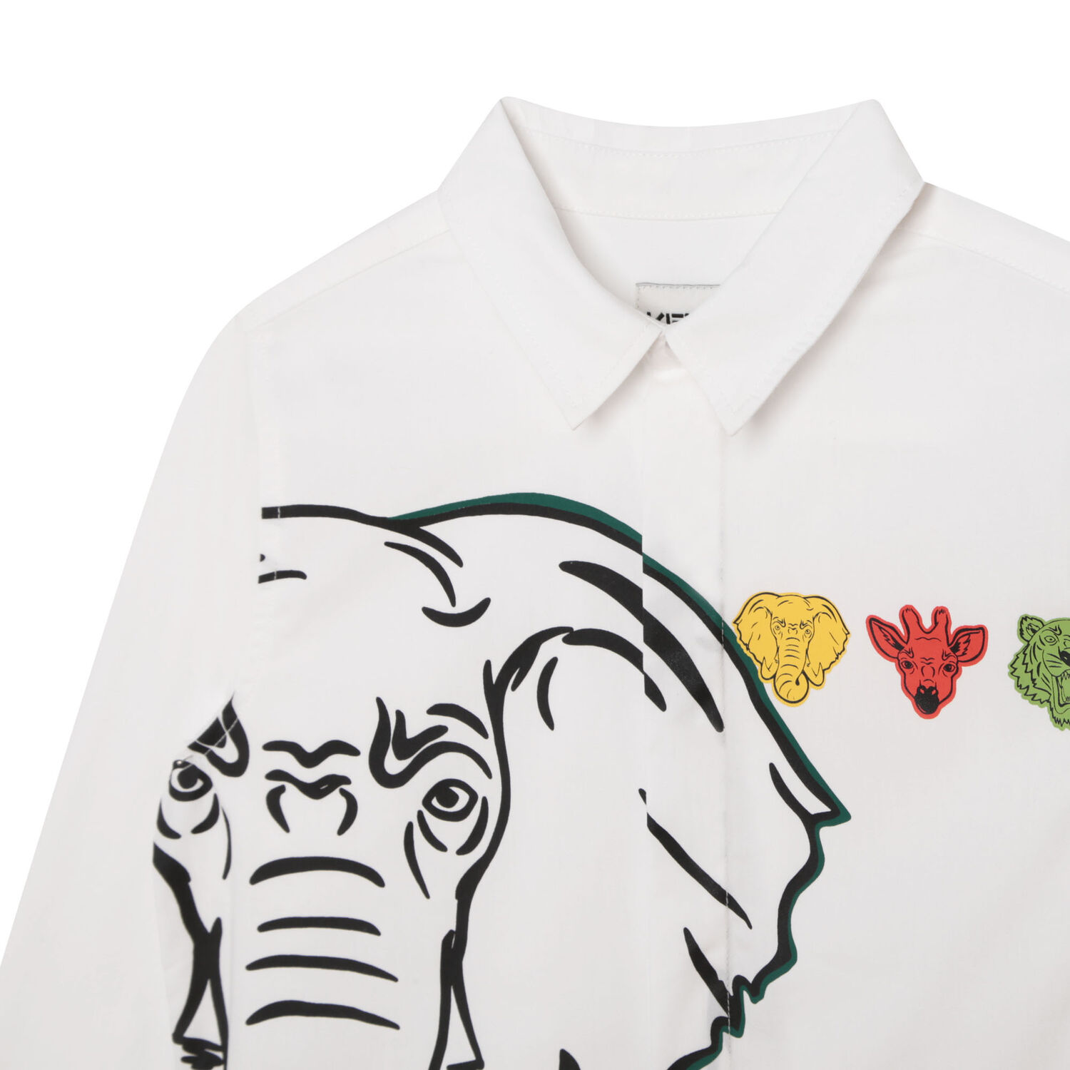 Boys White Elephant Logo Shirt, 1, hi-res