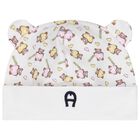 Baby Girls White Teddy Bear Logo Babygrow & Hat Gift Set, 1, hi-res