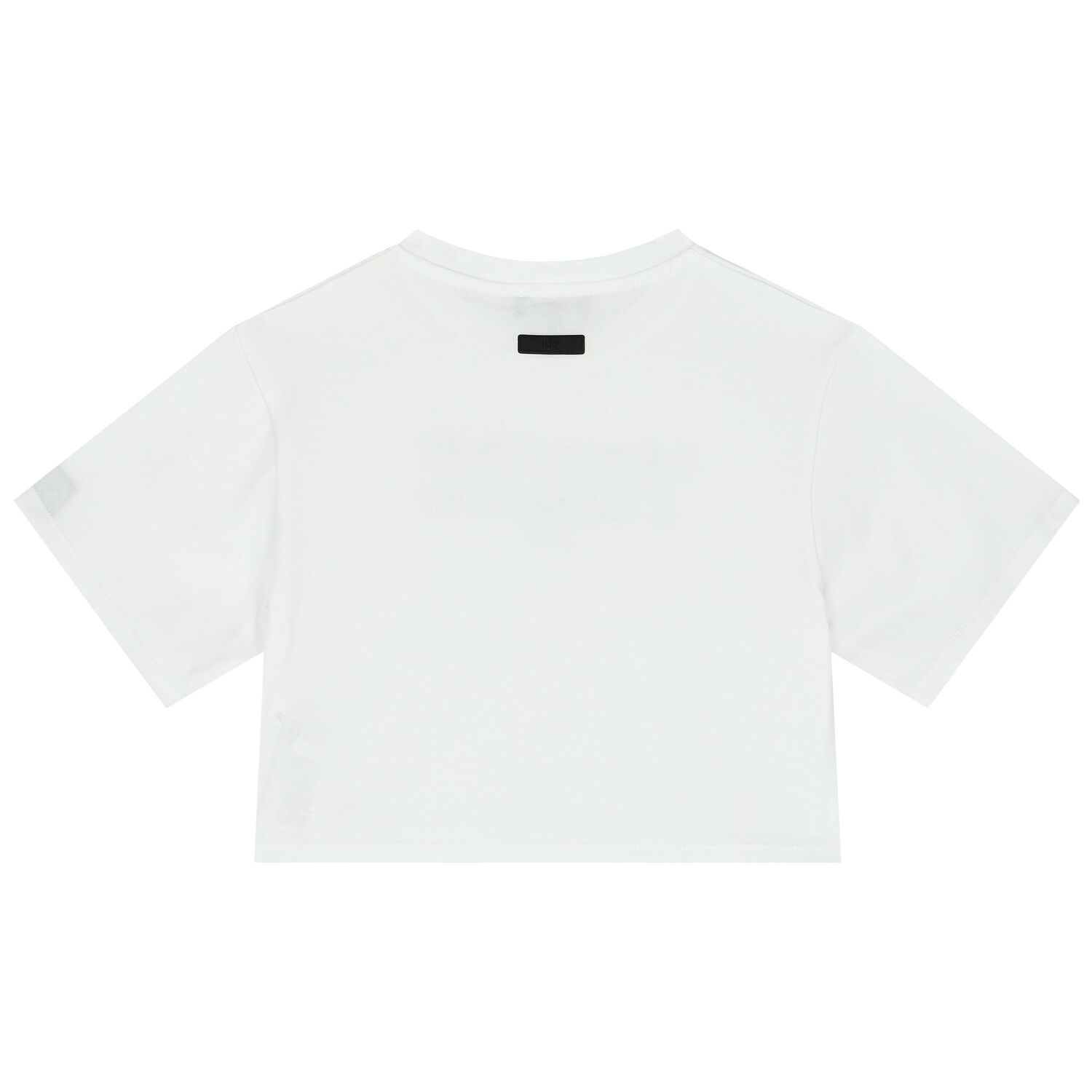 Girls White Logo Crop Top, 1, hi-res image number null