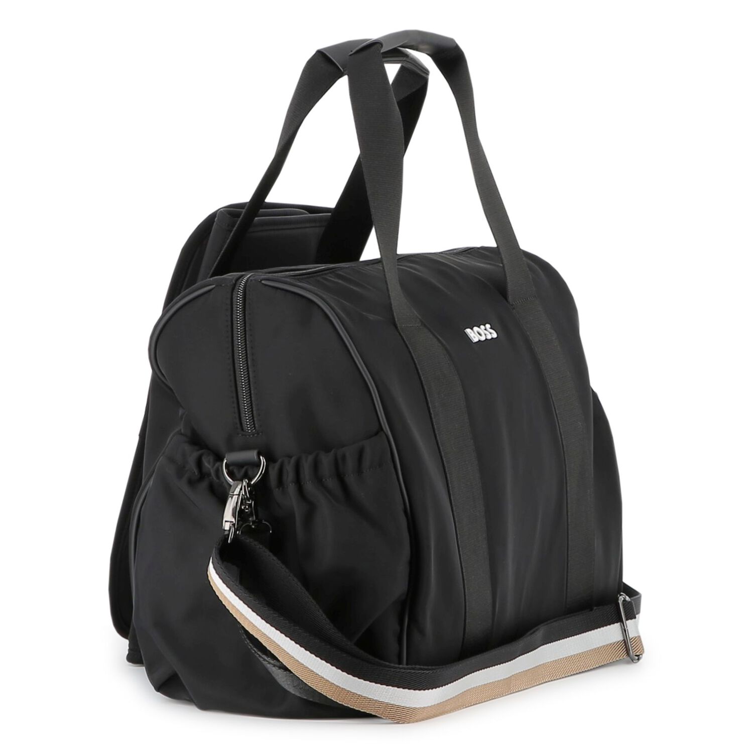 Black Logo Baby Changing Bag, 1, hi-res image number null