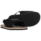 Boys Black Velcro Sandals, 1, hi-res