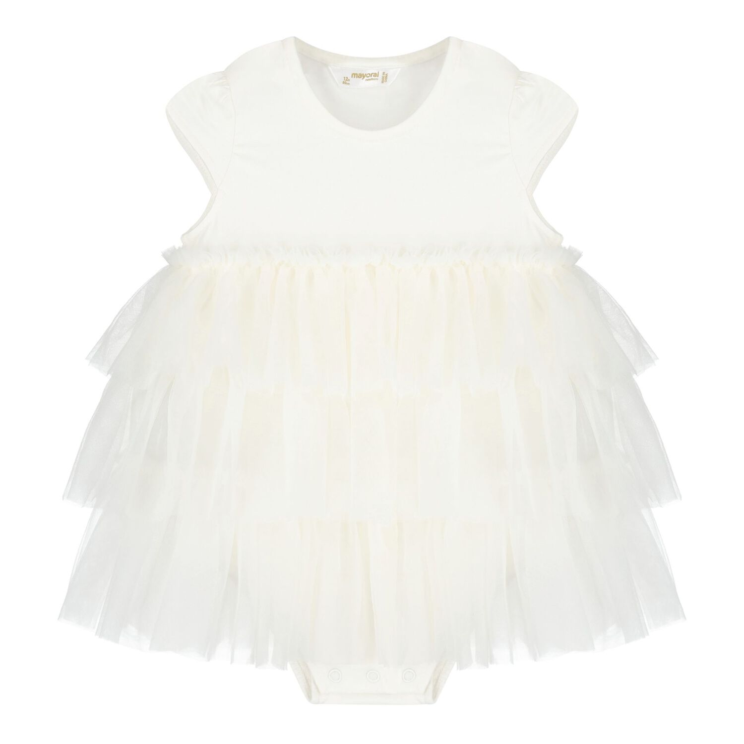 Baby Girls Ivory Tulle Dress Set, 2, hi-res