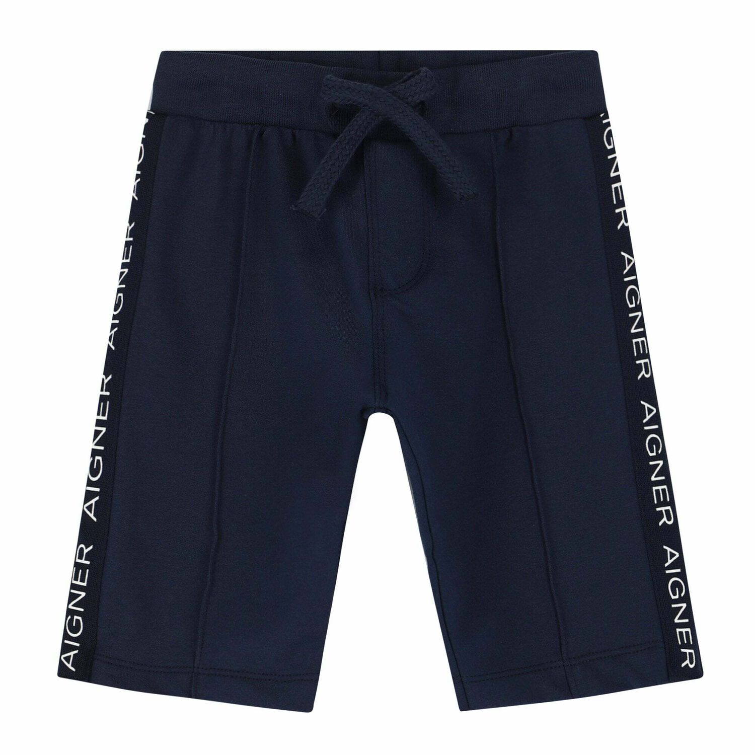 Younger Boys Navy Logo Shorts, 2, hi-res