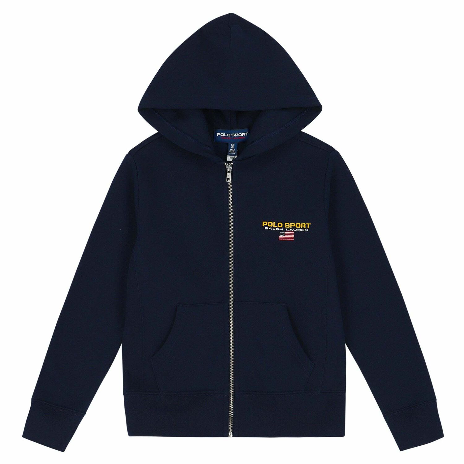 Older Boys Navy Logo Zip Up Top, 1, hi-res image number null