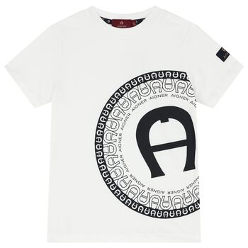 Boys White Logo T-Shirt