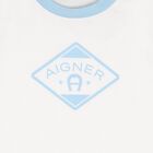Younger Boys White Logo T-Shirt, 2, hi-res