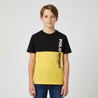 Boys Yellow & Black Logo T-Shirt, 3, hi-res