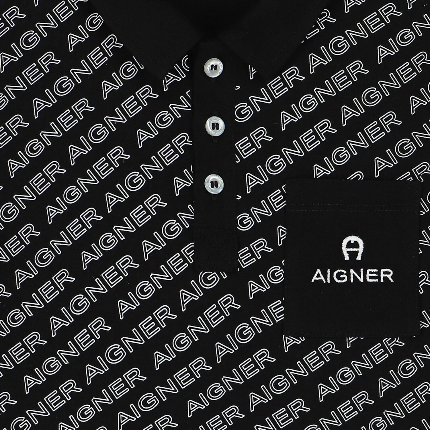 Boys Black Logo Polo Shirt, 2, hi-res