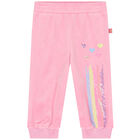 Younger Girls Pink Sequins Joggers, 1, hi-res