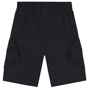 Boys Black Logo Shorts
