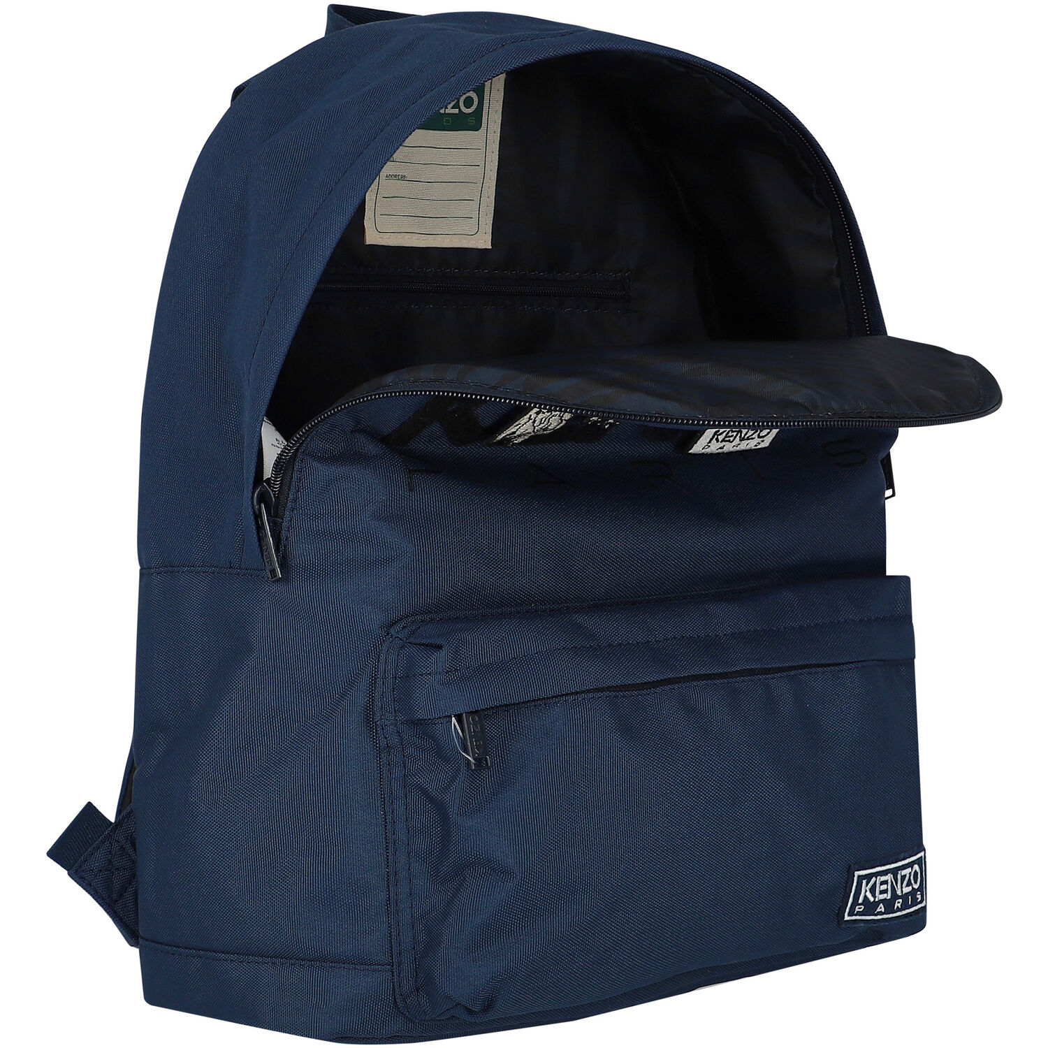 Navy Blue Logo Backpack, 1, hi-res