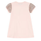 Girls Pink Logo Dress, 1, hi-res