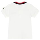Younger Boys Ivory Polo Shirt, 1, hi-res