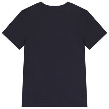 Boys Navy Blue Logo T-Shirt