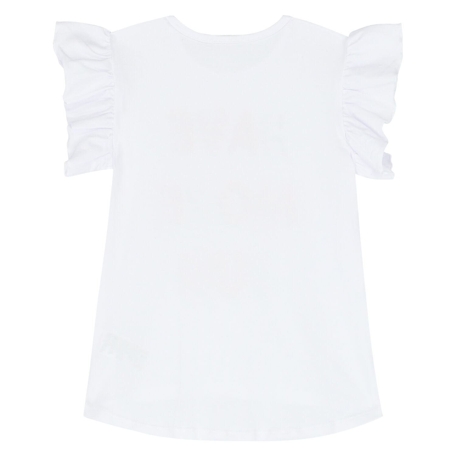 Girls White & Pink Embellished Shorts Set, 1, hi-res