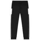 Boys Black & Grey Tracksuit (3 Piece), 2, hi-res