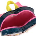 Girls Blue Sparkle Stars Backpack, 1, hi-res