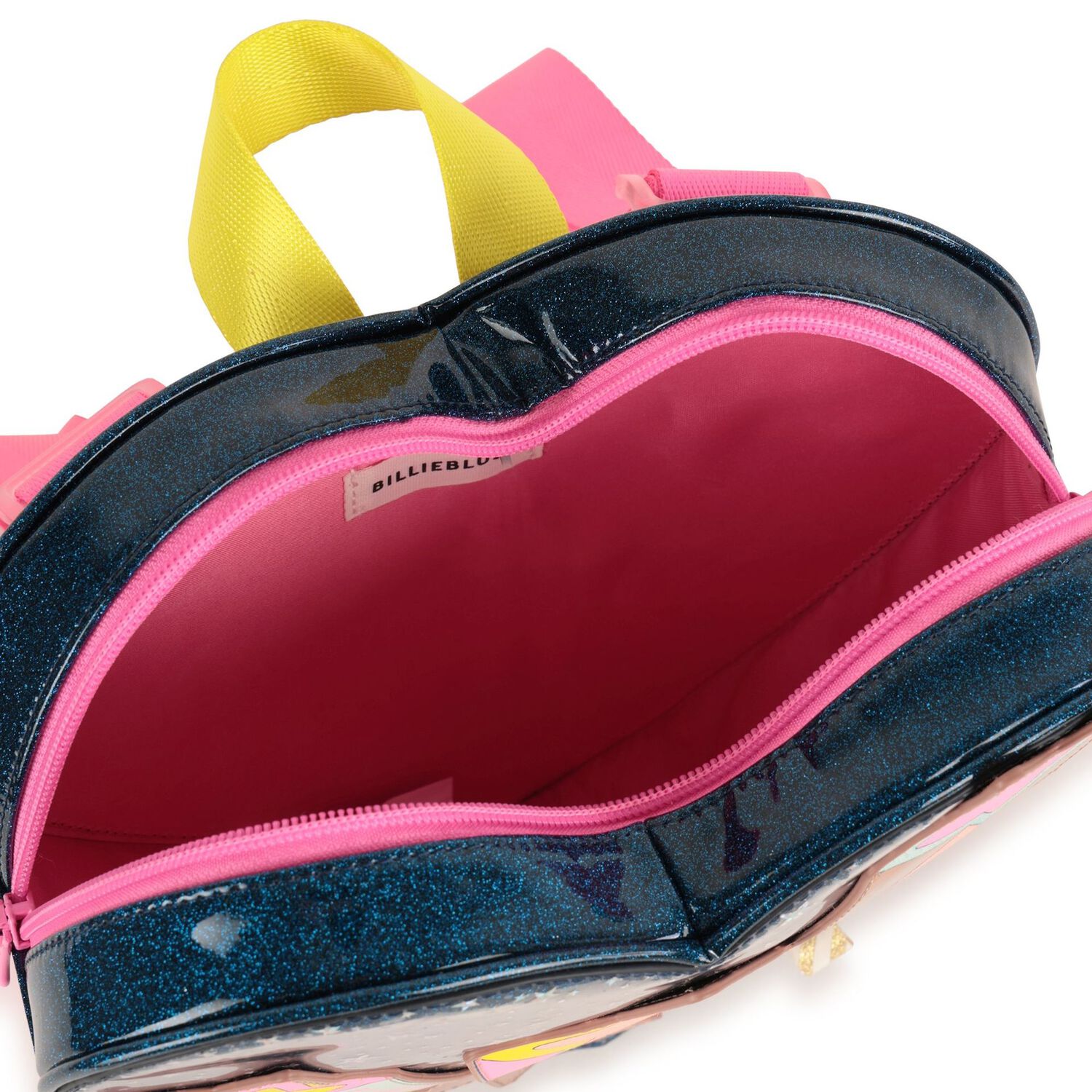 Girls Blue Sparkle Stars Backpack, 1, hi-res