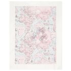 Baby Girls Ivory, Pink & Blue Geo Map Baby Blanket, 1, hi-res