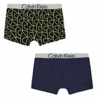 Boys Navy & Black Boxer Shorts ( 2-Pack ), 1, hi-res