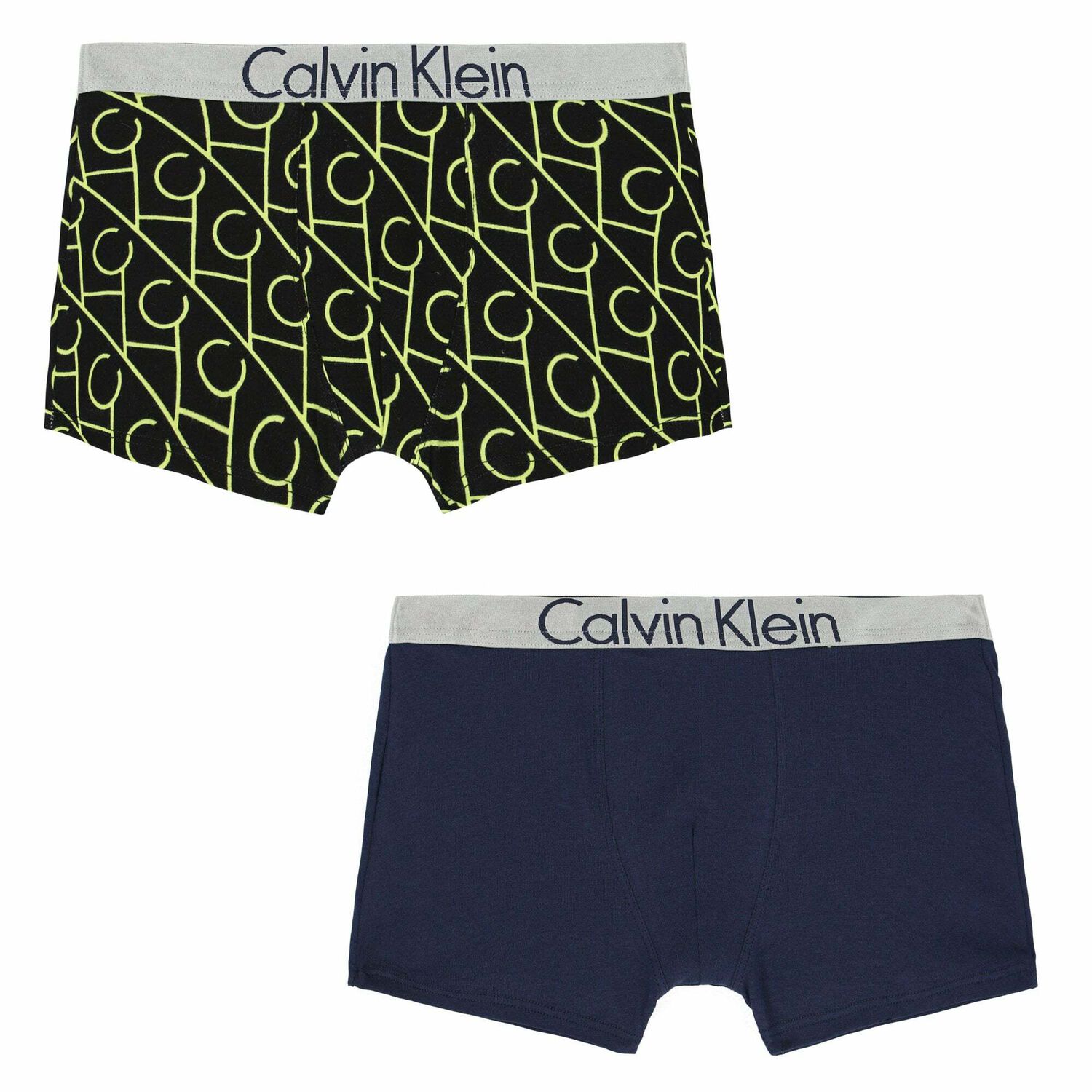 Boys Navy & Black Boxer Shorts ( 2-Pack ), 1, hi-res