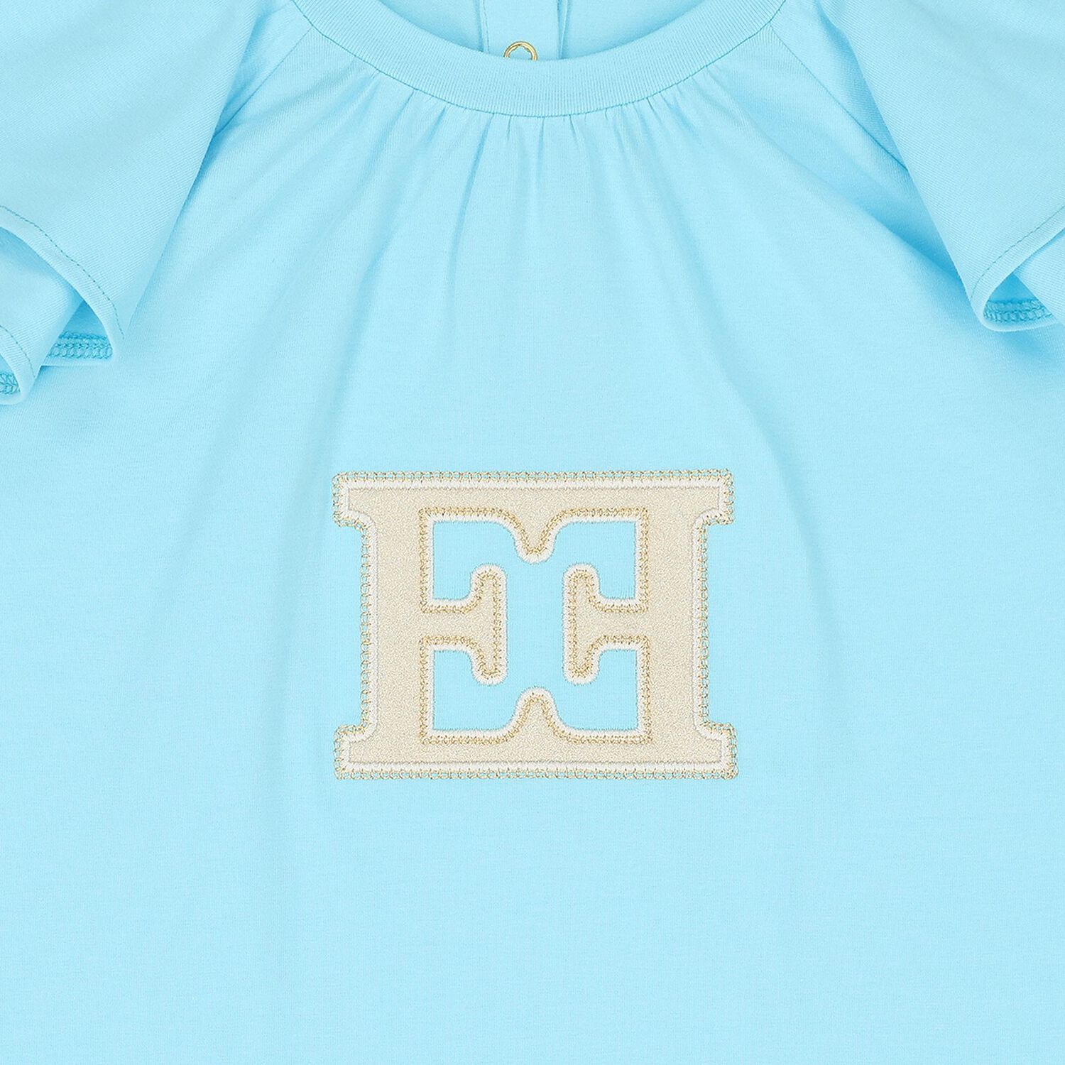 Girls Blue Logo Dress, 2, hi-res