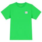 Boys Green Logo Shorts Set, 1, hi-res