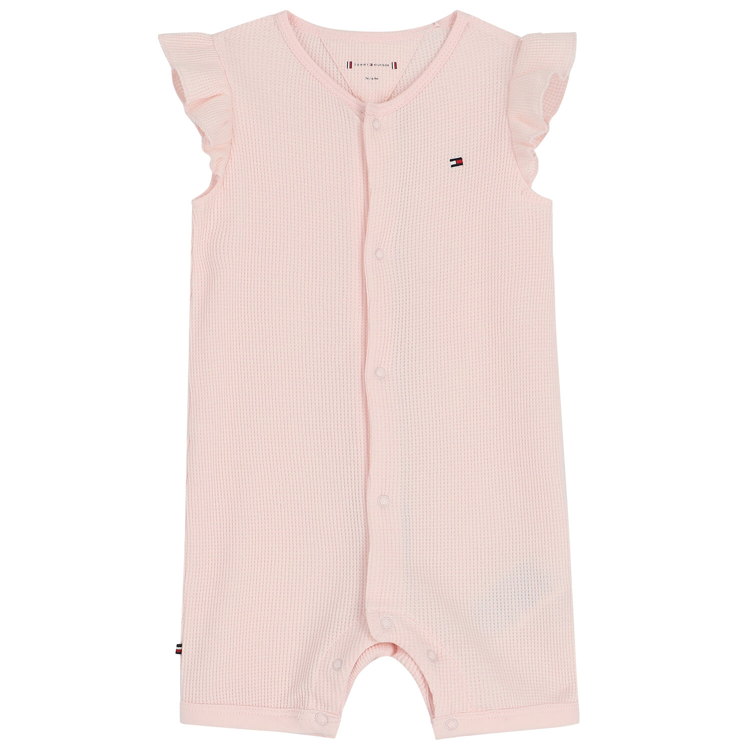Baby Girls Pink Logo Romper Set, 1, hi-res