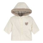 Baby Boys Beige & Ivory Reversible Coat, 1, hi-res