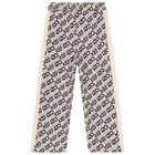 Girls Pink & Black Logo Tracksuit, 1, hi-res